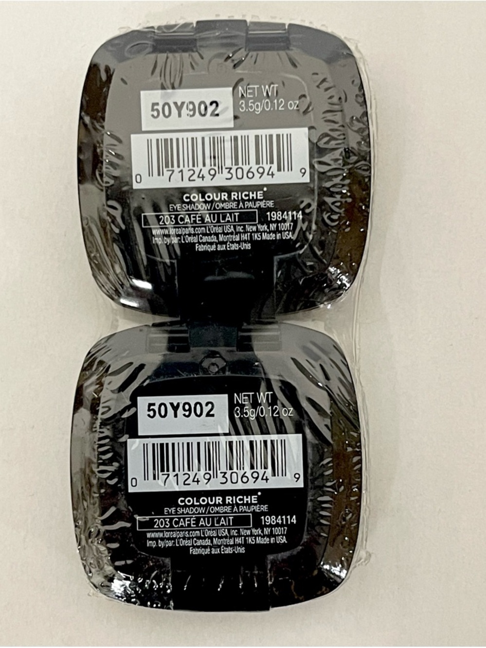 L’Oréal Colour Riche Monos Eyeshadow 203, Cafe Au Lait, SEALED 0.12 oz X (2PACK) - Picture 2 of 4